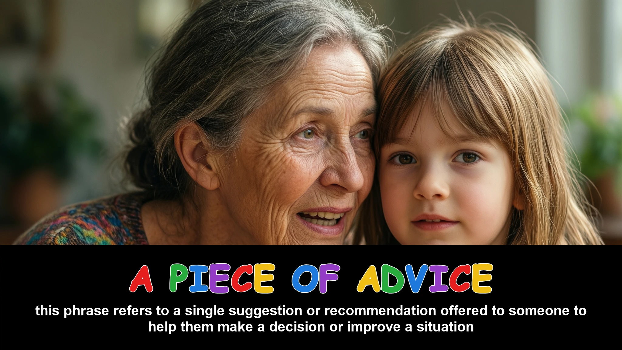 English Illustration for a piece of advice